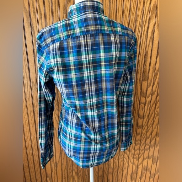 American Eagle outfitters athletic fit plaid colored button down shirt - Picture 11 of 12